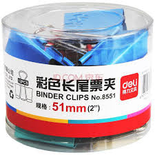 Binder Clip 2" Colour 12pcs (51mm) - Soca Computer Accessories Supplies