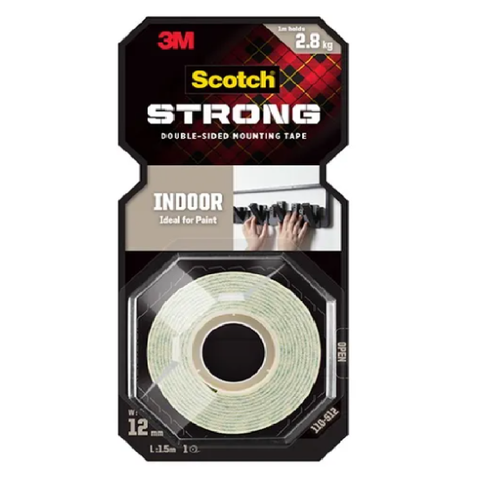 3M Scotch INDOOR Double Sided Mounting Tape 12MM