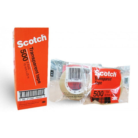 3m Scotch Tape 500 18 X 25yds - Soca Computer Accessories Supplies