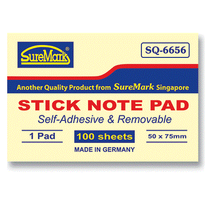 Suremark Post It Pad 2 X 3" SQ6656