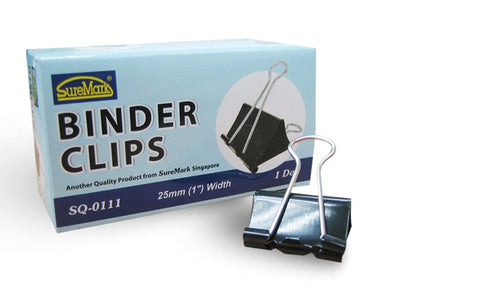 Binder Clip 1"  SQ111 (25MM) - Soca Computer Accessories Supplies