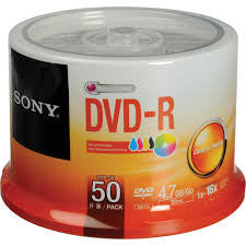 Sony DVD+-R 50's per spindle - Soca Computer Accessories Supplies